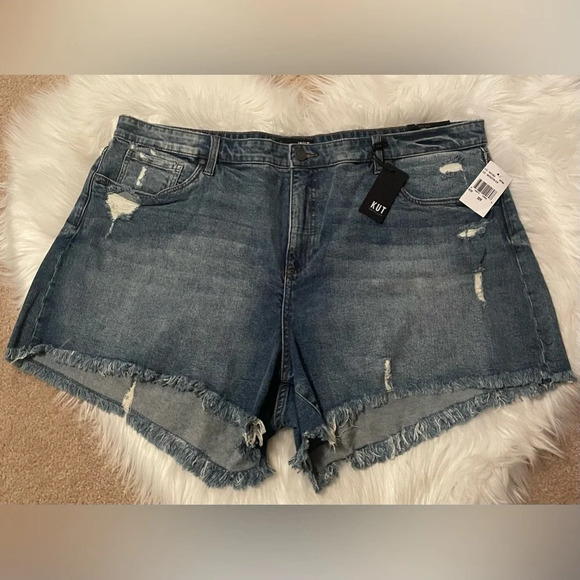 NWT KUT From The Kloth Jane High Rise Shorts - Picture 2 of 9